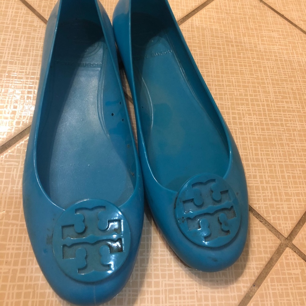 Tory Burch Blue Jelly flats